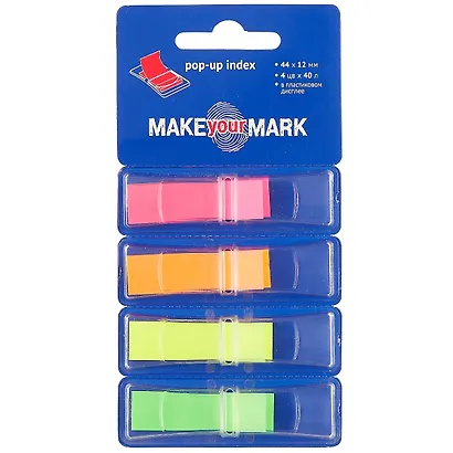 Набор самоклеящихся закладок «Make your mark», 4 блока - фото 1