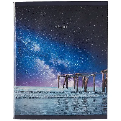 Тетрадь в клетку Listoff, "Ночные небеса", 96 листов, в ассортименте - фото 3