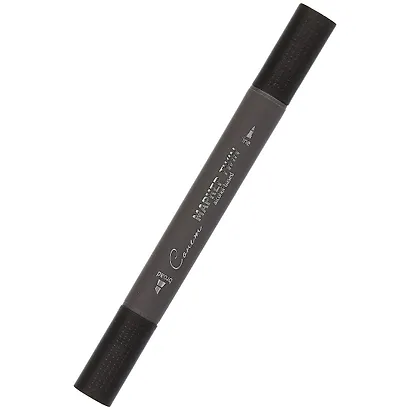 Маркер художественный "Сонет" черный, двухсторон., тонк. и широк.долото, Сонет - фото 1