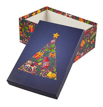 Коробка подарочная "НОВОГОДНЯЯ ИГРУШКА" 26*17*11см, Новый год, картон - фото 4
