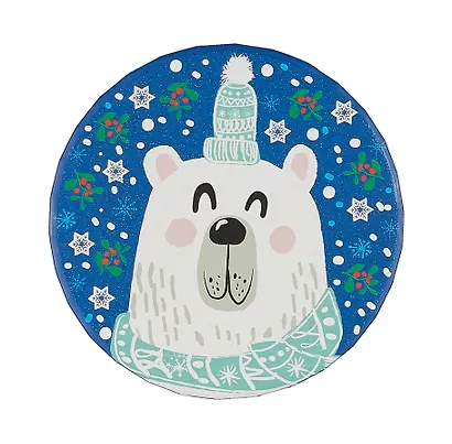 Коробка подарочная "Зимний мишка" 12*7,5см, Новый год, картон - фото 1