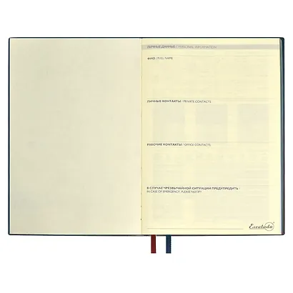 Ежедневник недат. А5+ 160л 175x245 "Шеврет" бордовый, иск.кожа, мягкий переплет, блинт.тиснение, офсет, ляссе. - фото 4