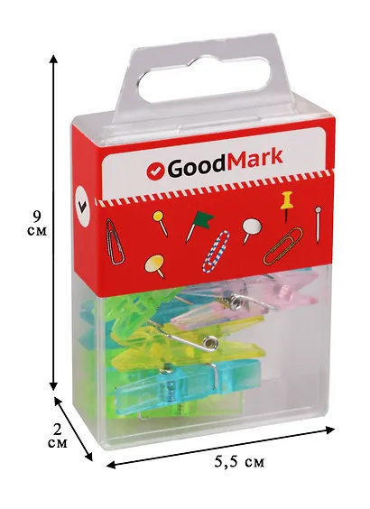 Зажимы для бумаг "Прищепки" - фото 2