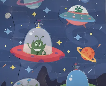 КНИЖКИ-ПАНОРАМКИ 4 разворота. КОСМИЧЕСКИЙ ПОЛЁТ - фото 4