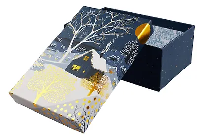 Коробка подарочная "Зимний вечер" 18*12*7см, Новый год, картон - фото 4
