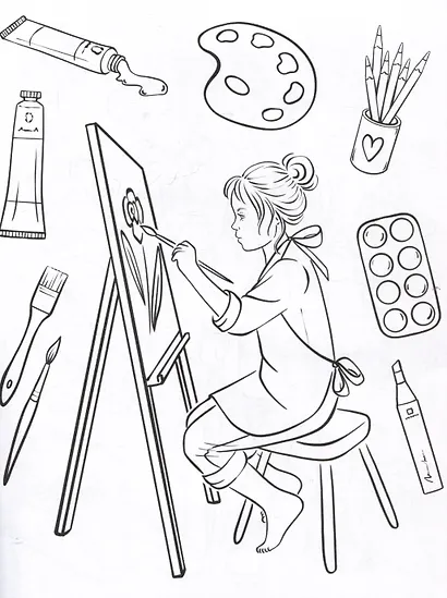 Модные девчонки. Раскраска - фото 5