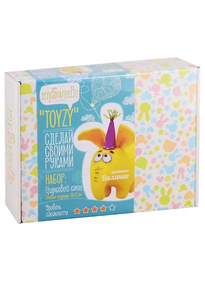 Набор TOYZY Сделай своими руками Слон (TZ-F003_2) (13х12см) (14+) (коробка) - фото 1