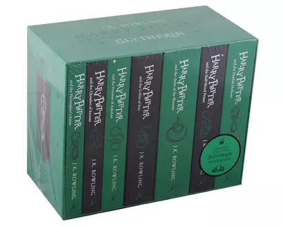 Harry Potter Slytherin House Editions Paperback Box Set (комплект из 7 книг) - фото 1