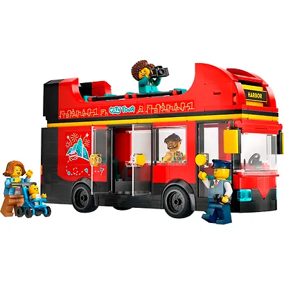 LEGO City: Красный двухэтажный экскурсионный автобус, 384 детали (60407) - фото 6
