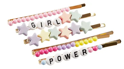 Набор заколок Yoi, "Girl Power", 7 см, 5 штук - фото 3