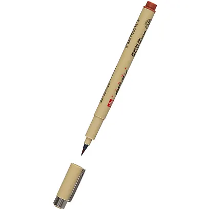 Ручка-кисточка капиллярная Pigma Brush Коричневый, Sakura - фото 2