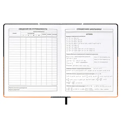 Дневник школьный Феникс+, "Неон оранжевый" - фото 5