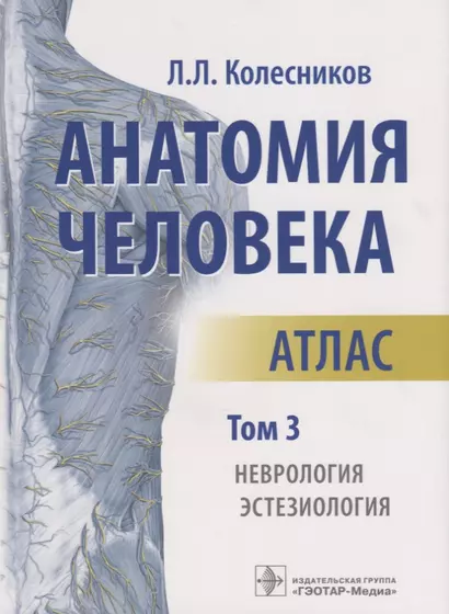 Анатомия человека Атлас т3/3тт Неврология Эстезиология (м) Колесников - фото 1