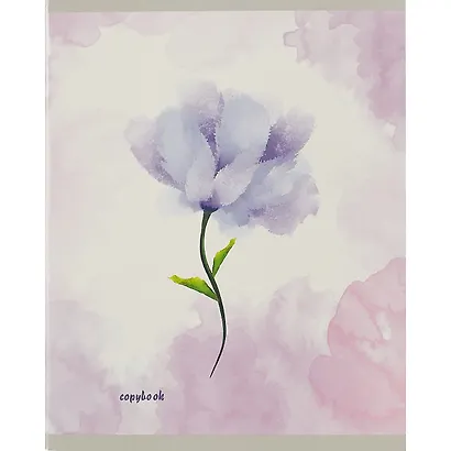 Тетрадь в клетку Listoff, "Акварельный сад", 96 листов, в ассортименте - фото 3