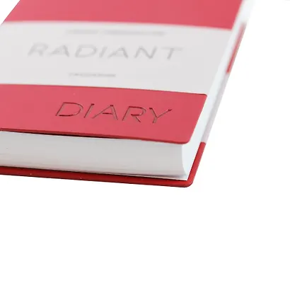 Ежедневник недат. А6 152л "Radiant" красный, иск.кожа, интегр.переплет, покрытие Soft Touch, офсет, скругл.углы, ляссе - фото 5