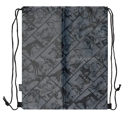 Мешок для сменной обуви "Naruto" 38*48см, серый, полиэстер - фото 2