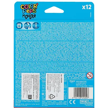 Фломастеры Maped, Color'Peps Monster, 12 цветов - фото 2