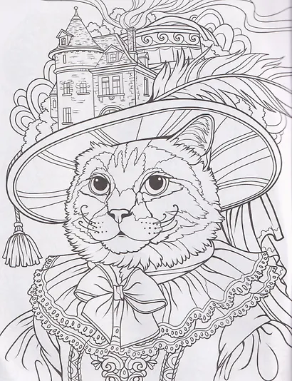 Кошки: книжка-раскраска - фото 3