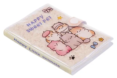 Записная книжка А7 60л нелин. "Котики" в ПВ-обл., на кнопке, мех., ассорти - фото 4