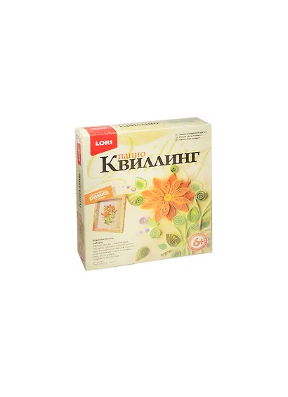 Набор для творчества LORI Квиллинг. Панно "Солнечные цветы" Квл-001 - фото 1