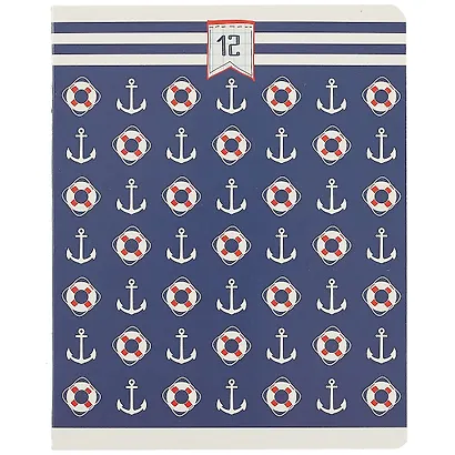 Тетрадь в клетку Academy Style, "Морская", 12 листов, в ассортименте - фото 6