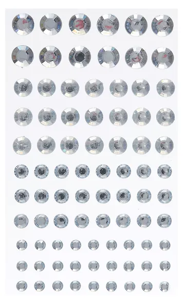 Набор страз кристаллы, белые, микс размеров  2ШТ - фото 3