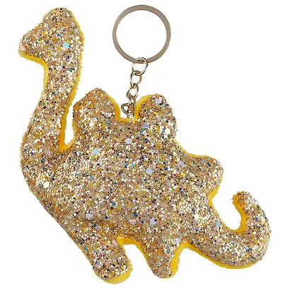 Брелок с блестками Динозаврик (текстиль) - фото 6