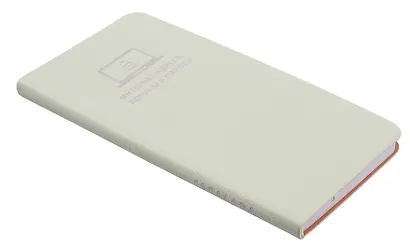 Записная книжка А7+ 56л лин. "Наппа" зеленый, кожзам, мягк.переплет, тиснен.фольгой, закругл.углы, ляссе, инд.уп - фото 2