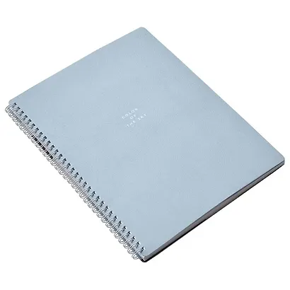 Тетрадь «Block», А4, 96 листов в клетку, голубой, спираль, ламинация - фото 2