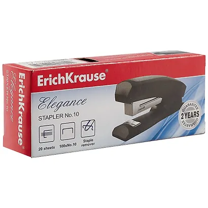 Степлер Erich Krause, №10, 20 листов, антистеплер - фото 3