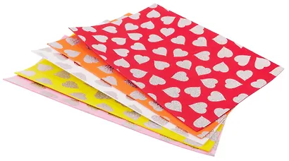 Набор для творчества, Набор цветной пористой резины голографические сердечки А4 Schreiber/Шрайбер 2мм, 5 листов, 5 цветов S 5554 - фото 3