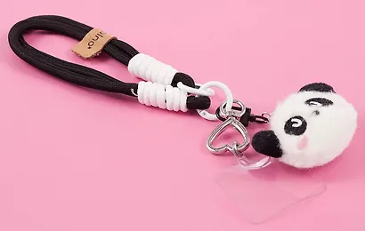 Шнурок-подвеска для телефона «Мордочка панды» - фото 3