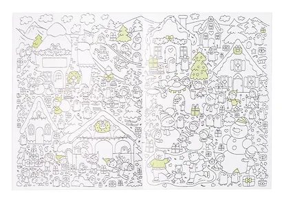 Новогодняя мастерская: раскраска-гармошка - фото 2