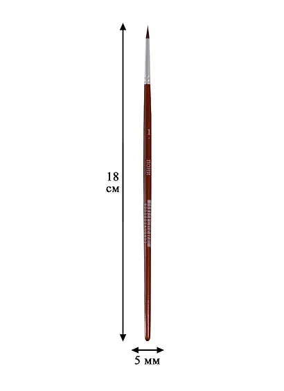 Кисть из волоса пони, круглая, № 1 - фото 3