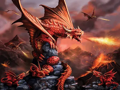 Пазл Super 3D, Огненный дракон (Fire Dragon ) 500 эл.,61*46см. 10090 - фото 3