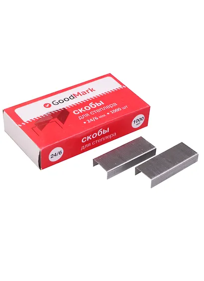 Скобы №24/6 1000шт - фото 2