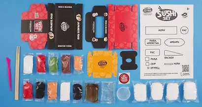 Набор модели «Slime Лаборатория» Funny Kitchen Sushi set - фото 4
