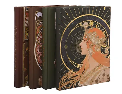 Книга для записей "А. Муха" 265*190, 82 листа, нелинованная, твердая обложка, в ассортименте - фото 1