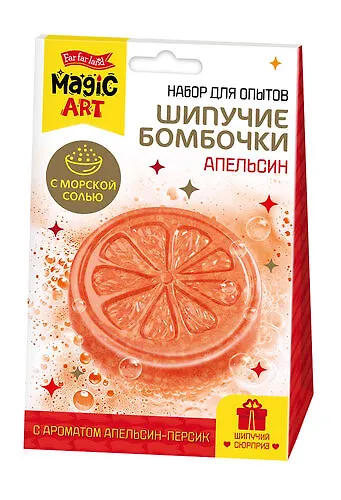 Набор для опытов "Шипучие бомбочки. Апельсин" - фото 1