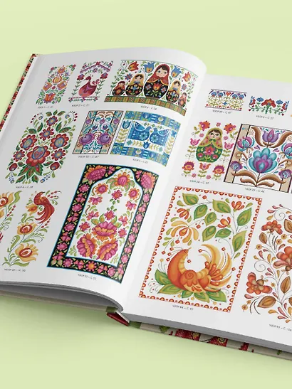 Вышивка крестиком в стиле фолк: 90+ цветных полноразмерных схем - фото 8