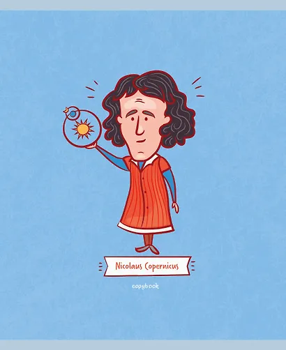 Тетрадь в клетку Listoff, "Великие ученые", 48 листов, в ассортименте - фото 3