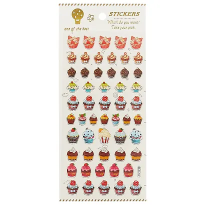 Наклейки фольгированные Пирожные SLC-10 - фото 1