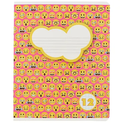 Тетрадь в клетку Academy Style «Emoji» в ассортименте, 12 листов - фото 1