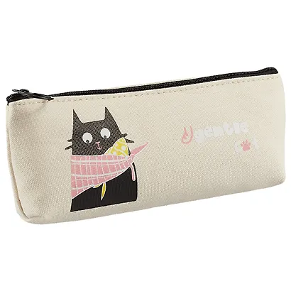 Пенал на молнии «Кот с шарфом», 20 х 8 см - фото 1