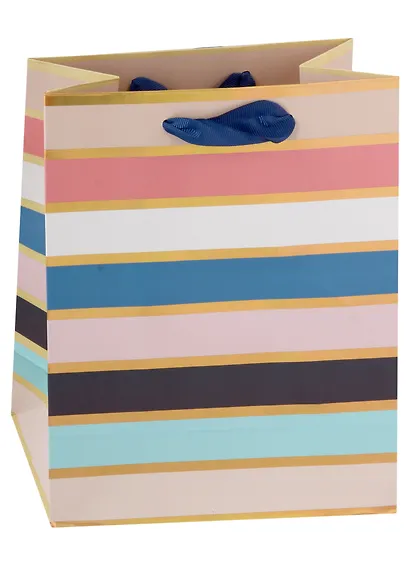 Пакет А5 23*18*10 "Bright stripes" нейтр., бум.мат - фото 2