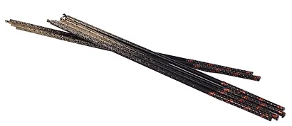 Набор свечей для торта Black Gold (черные с золотом) (6шт) (15см) (12-7color-candle_21) - фото 3