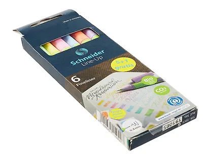 Ручки капиллярные 06цв "Line-Up Pastel" 0,4 мм, SCHNEIDER - фото 4