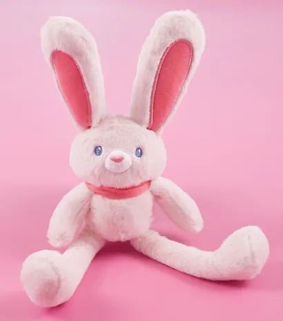 Мягкая игрушка Зайчик с банданой розовый (30см) (14-0899-202505-T47) - фото 2