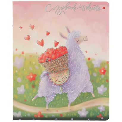 Тетрадь в клетку Альт, "Лавандовые ламы", 48 листов, в ассортименте - фото 6