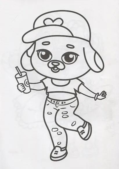 РАСКРАСКА А4 эконом. МОДНЫЕ ЗВЕРЯТА - фото 4